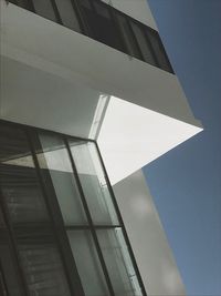 Low angle view of modern building against sky