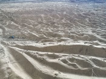 High angle view of beach