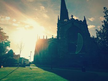 View of church against cloudy sky