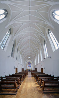 Empty pews in mount melleray abbey