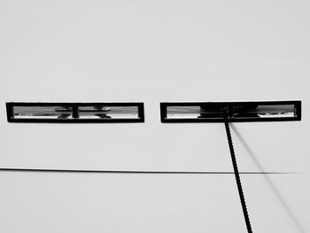 Low angle view of building against clear sky