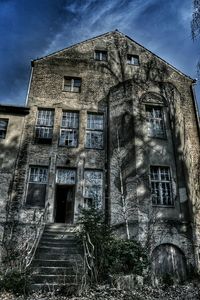 Low angle view of building against sky