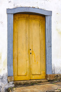 Closed church door