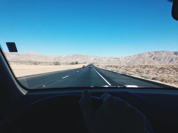 Road passing through landscape