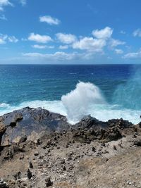 Scenic view of sea against sky
