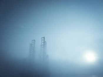 Low angle view of vapor trail in sky