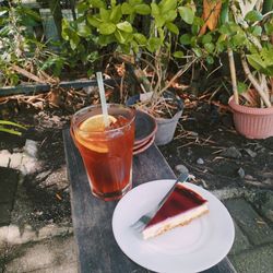 Coffee and drink on table