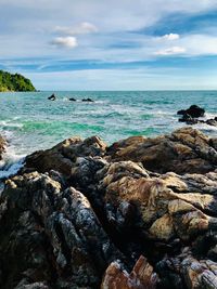 Scenic view of sea against sky