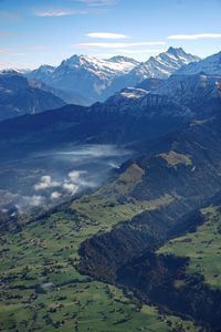 Aerial view of a valley