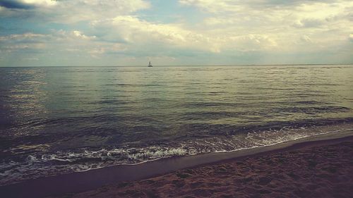 Scenic view of sea against sky