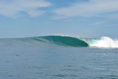 Seascape with breaking wave