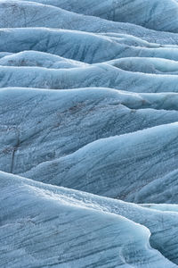 Full frame shot of snow covered land