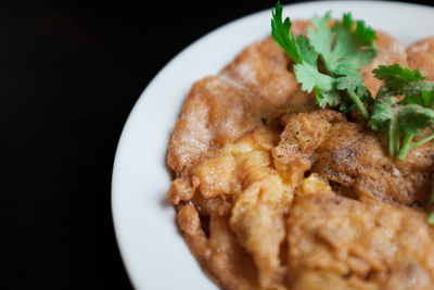 Close-up of food in plate