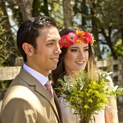 Portrait of a smiling young couple