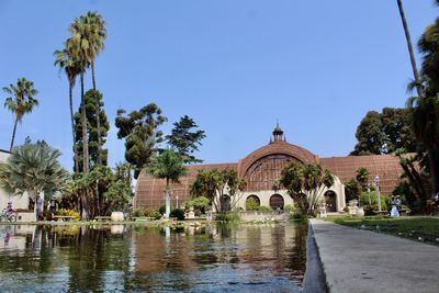 View of historical building against clear sky