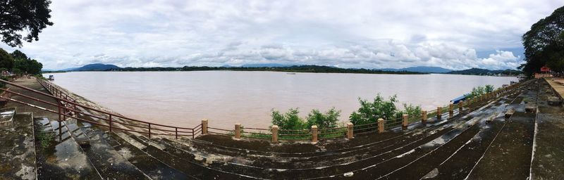 Panoramic view of sea against sky