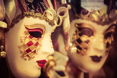 Close-up of carousel