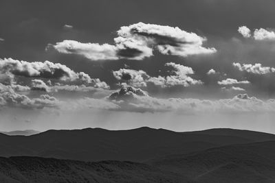 Scenic view of arid landscape against sky