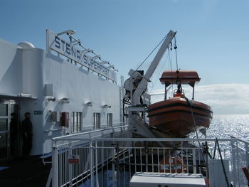 Traditional ship against sky