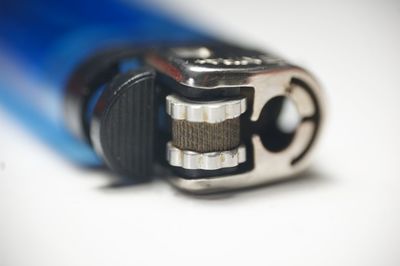 Close-up of toy car on table