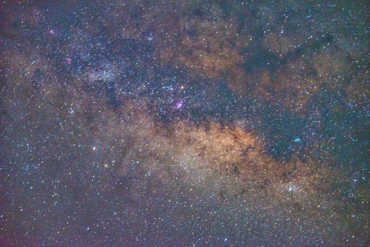 LOW ANGLE VIEW OF STAR FIELD AT NIGHT