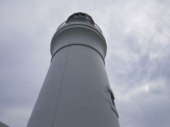 Low angle view of lighthouse against sky