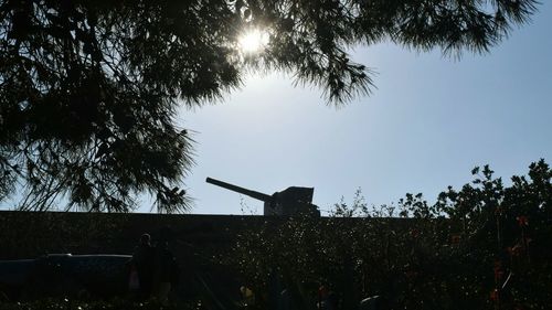 Low angle view of built structure against sky