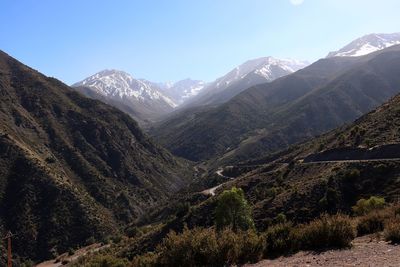 Scenic view of mountains