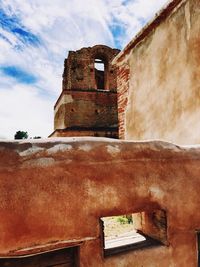 Low angle view of historical building against sky