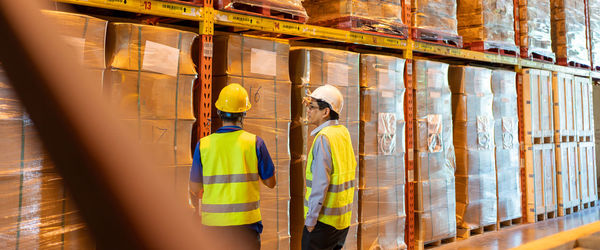 People working in a row