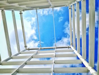 Low angle view of built structure against sky