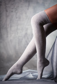 Low section of woman legs