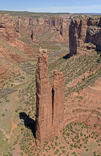 Spider rock in canyon de chelly national mounument in arizona