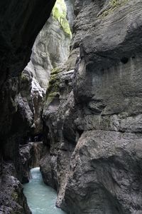 Rock formations in water