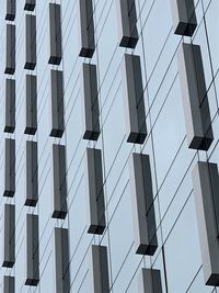 Low angle view of modern buildings in city