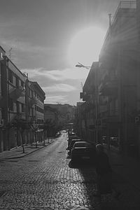 City street at dusk