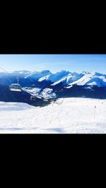 View of snowcapped mountain