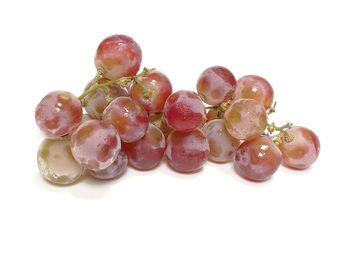 Close-up of fruits against white background