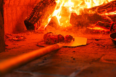 Close-up of firewood