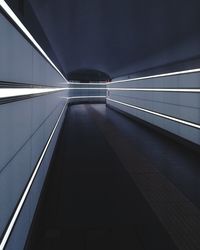 Illuminated underground walkway