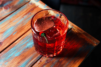 Close-up of drink on table