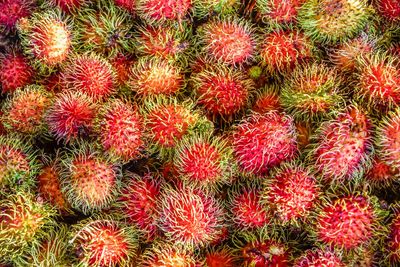 Full frame shot of strawberries