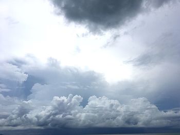 Low angle view of clouds in sky