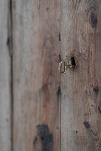 Close-up of closed door