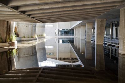 Full frame shot of bridge in water