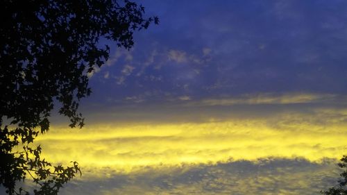 Low angle view of cloudy sky