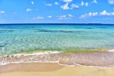 Falassarna beach on crete island in greece