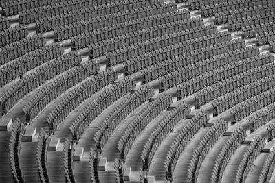 Row of seats at olympic stadium berlin