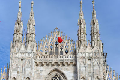 Low angle view of traditional building against sky