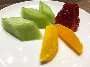 Close-up of dessert in plate